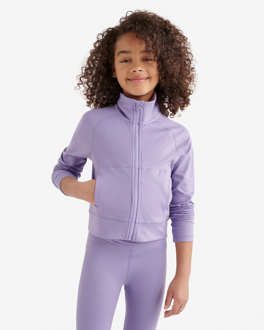 flickor active zip track jacket