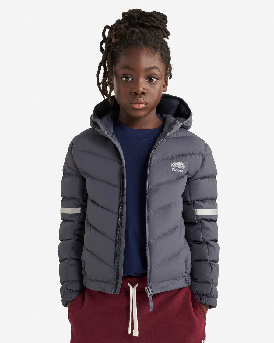 kids roots down packable jacket