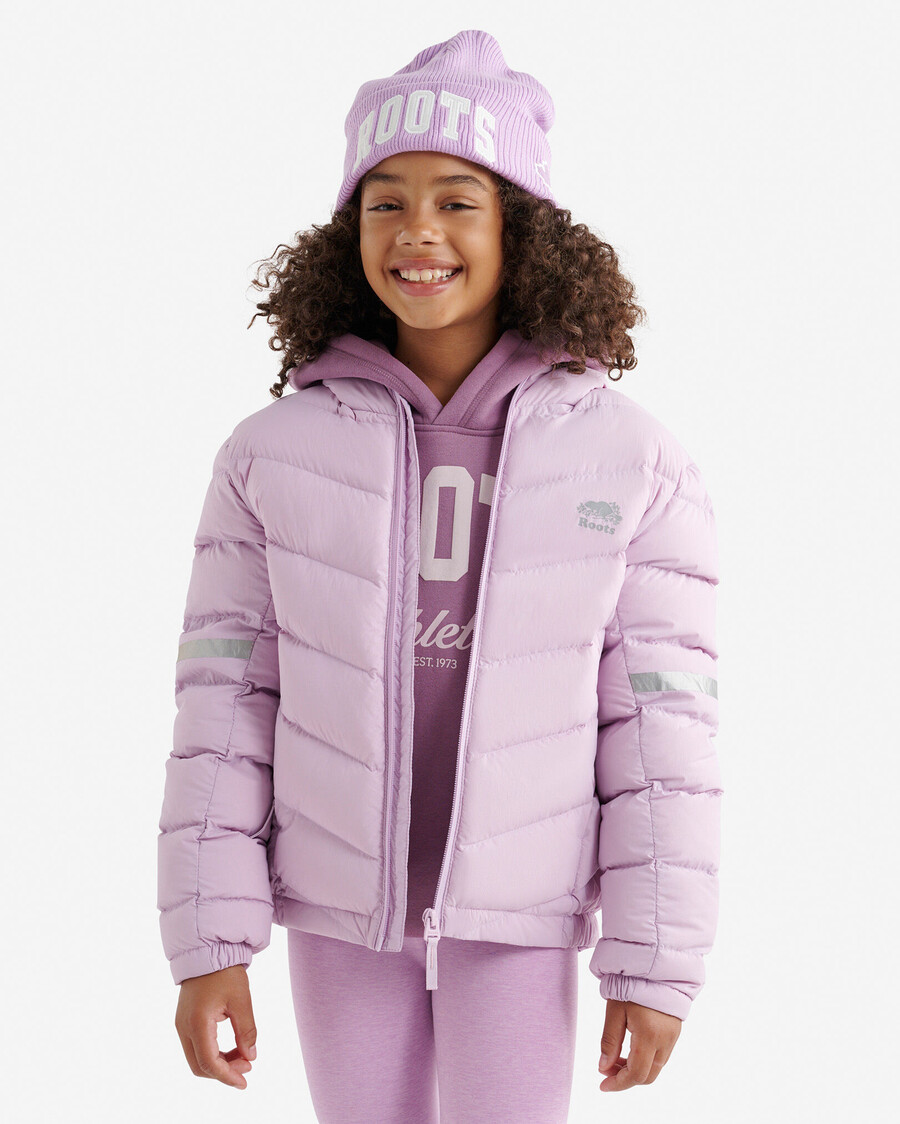 kids roots down packable jacket