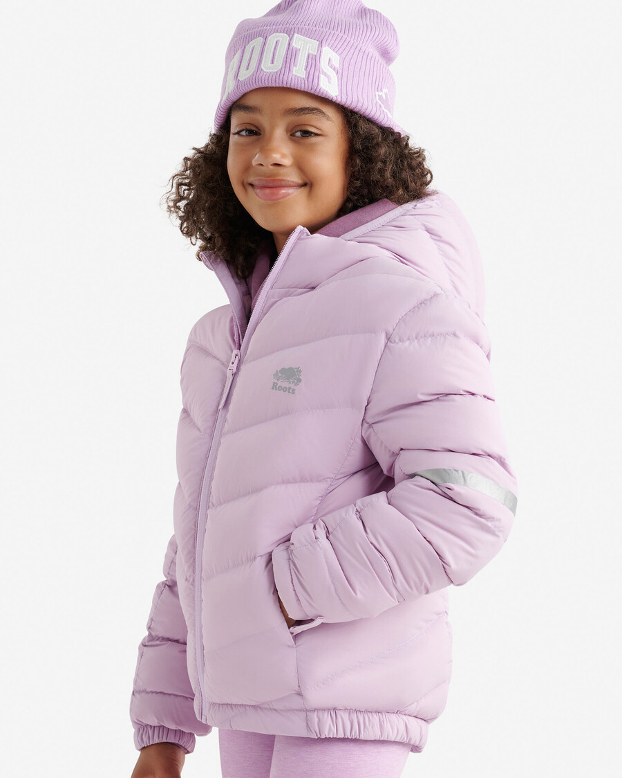 kids roots down packable jacket