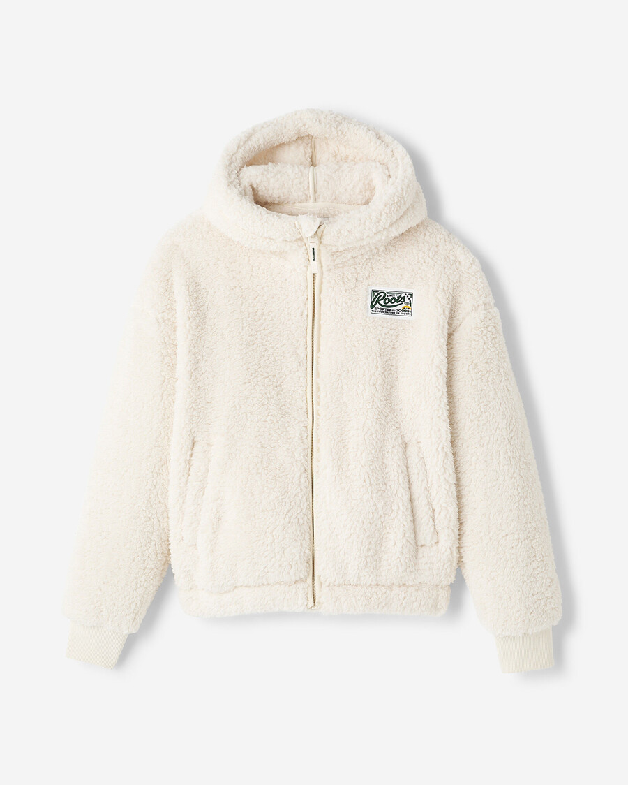 barn creekside shearling fleece heldragkedja hoodie