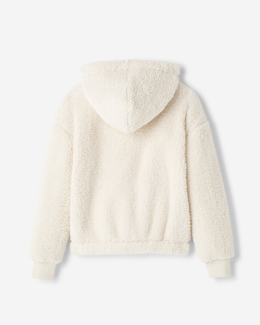 barn creekside shearling fleece heldragkedja hoodie