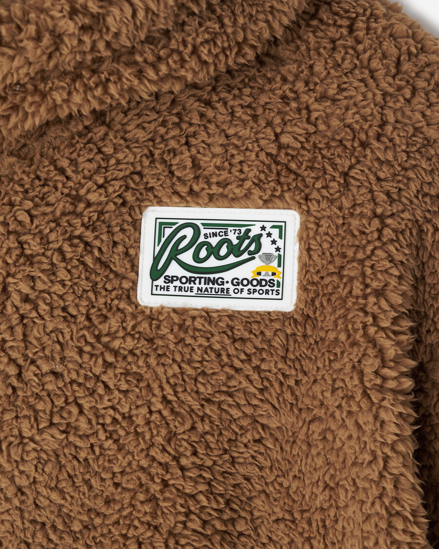 barn creekside shearling fleece heldragkedja hoodie