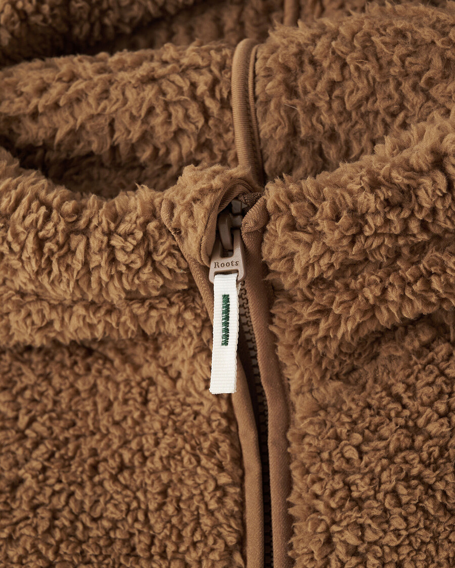 barn creekside shearling fleece heldragkedja hoodie