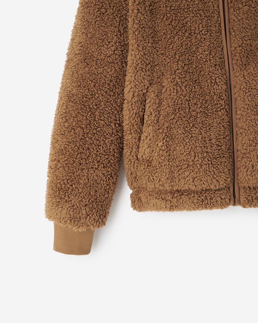 barn creekside shearling fleece heldragkedja hoodie