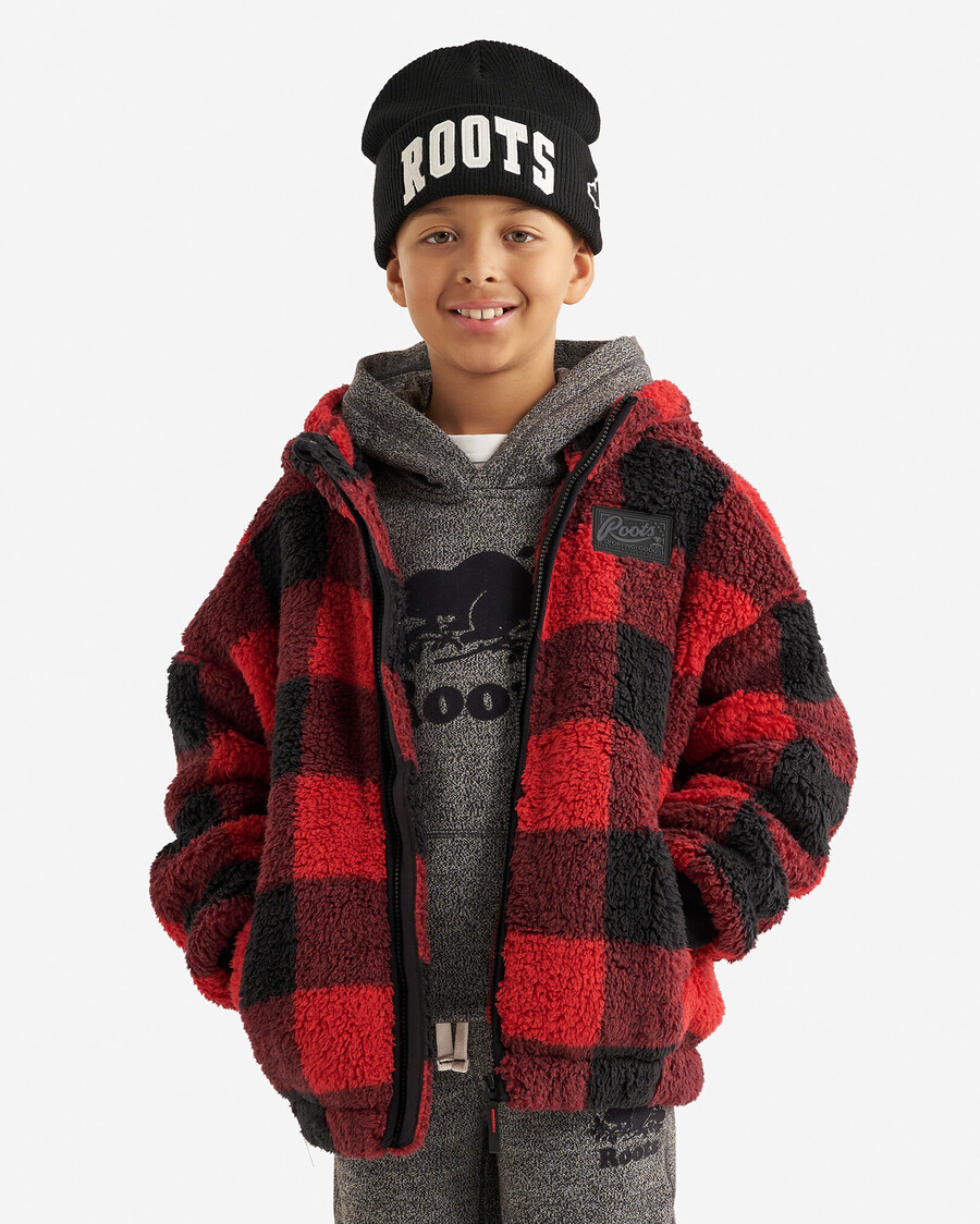 barn creekside shearling fleece heldragkedja hoodie