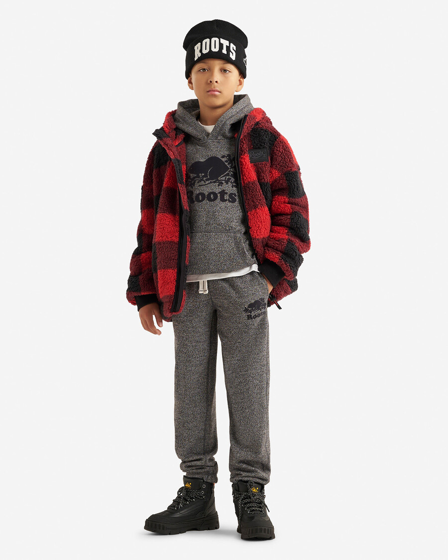 barn creekside shearling fleece heldragkedja hoodie