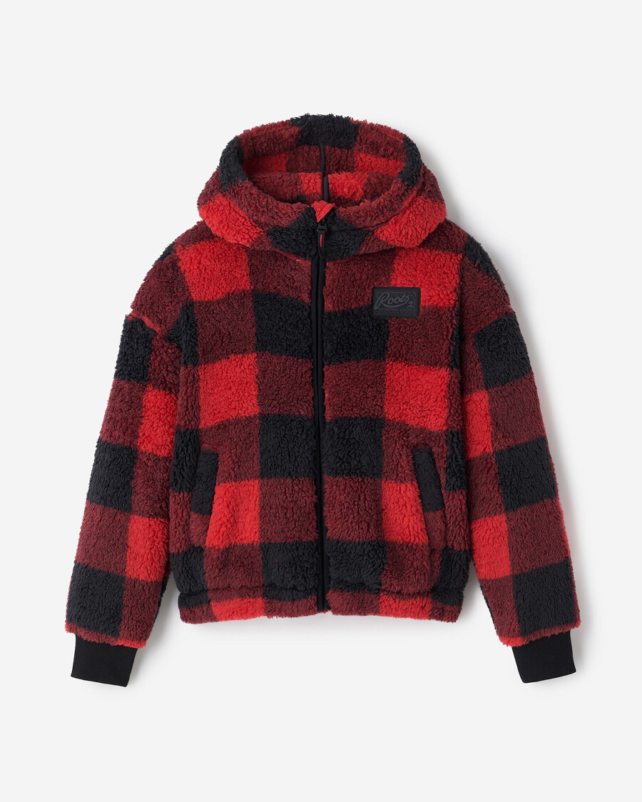 barn creekside shearling fleece heldragkedja hoodie