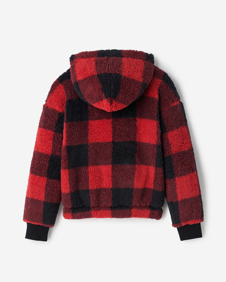barn creekside shearling fleece heldragkedja hoodie