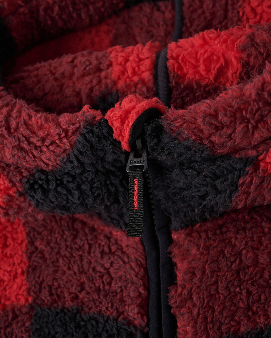 barn creekside shearling fleece heldragkedja hoodie