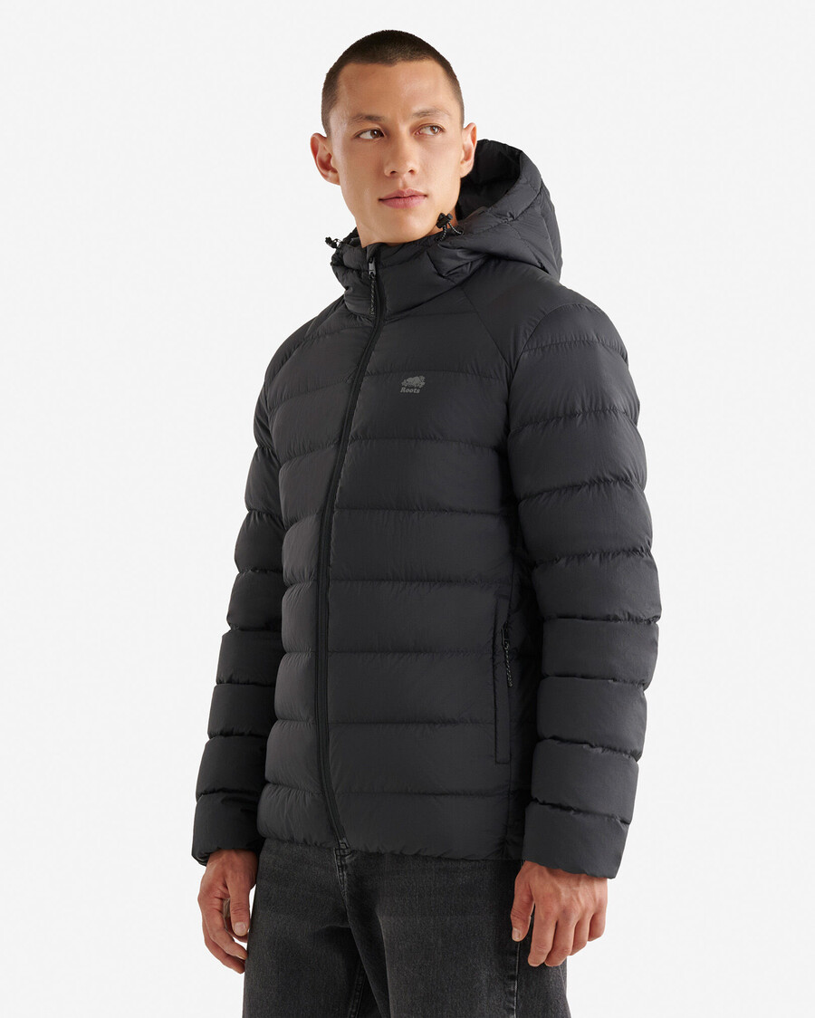 roots down packable jacket
