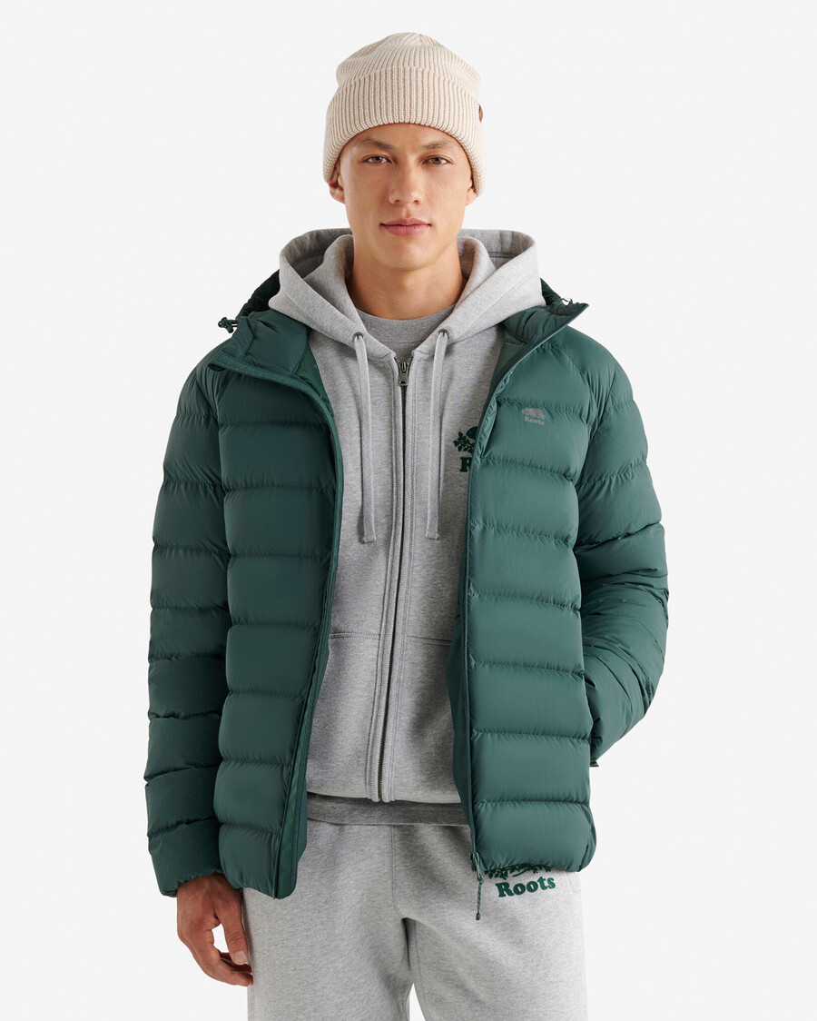 roots down packable jacket