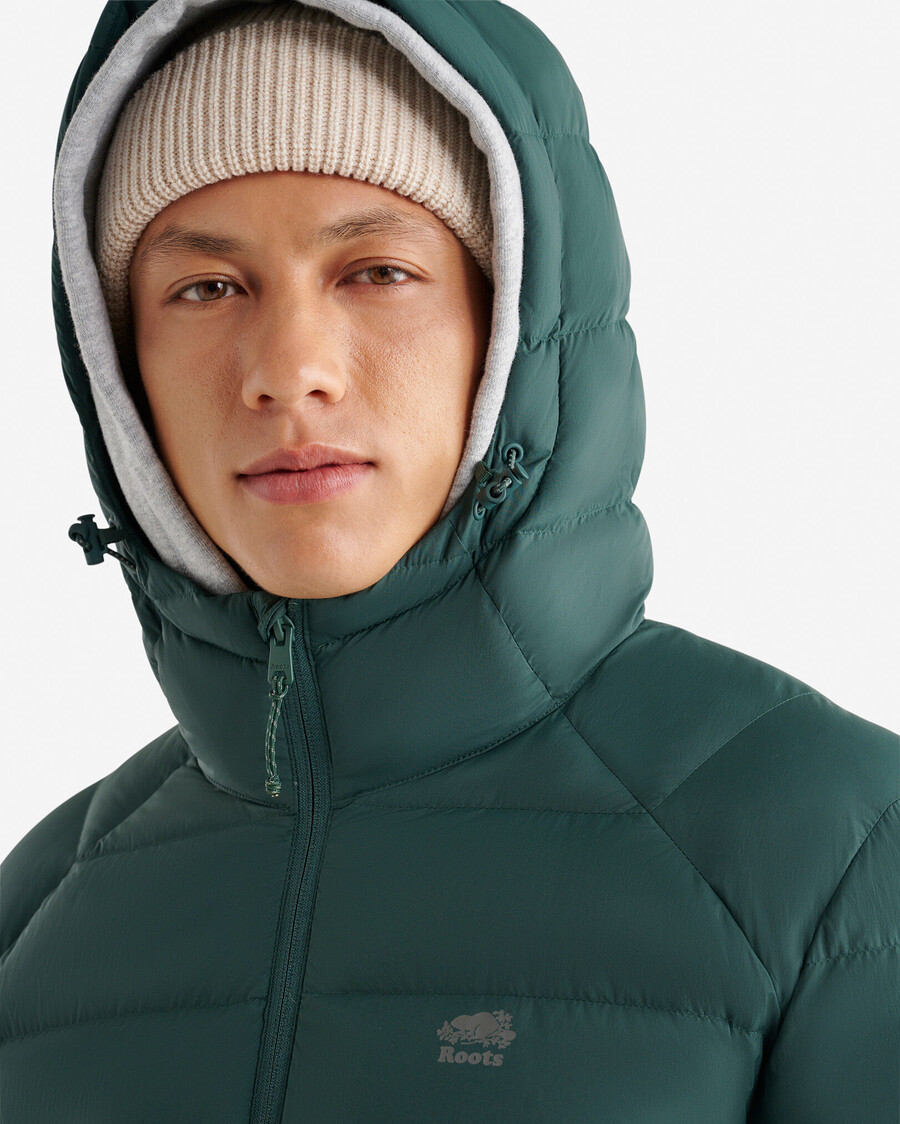 roots down packable jacket