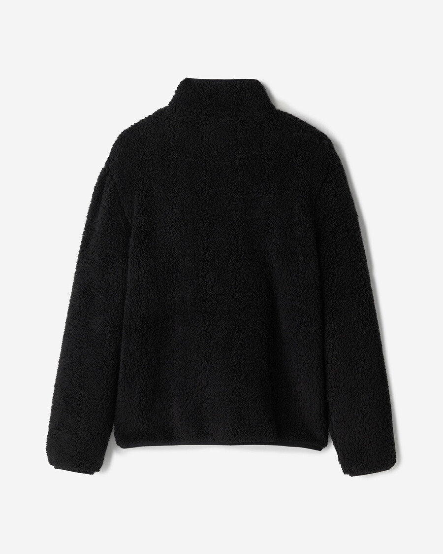 creekside shearling fleece halv dragkedja