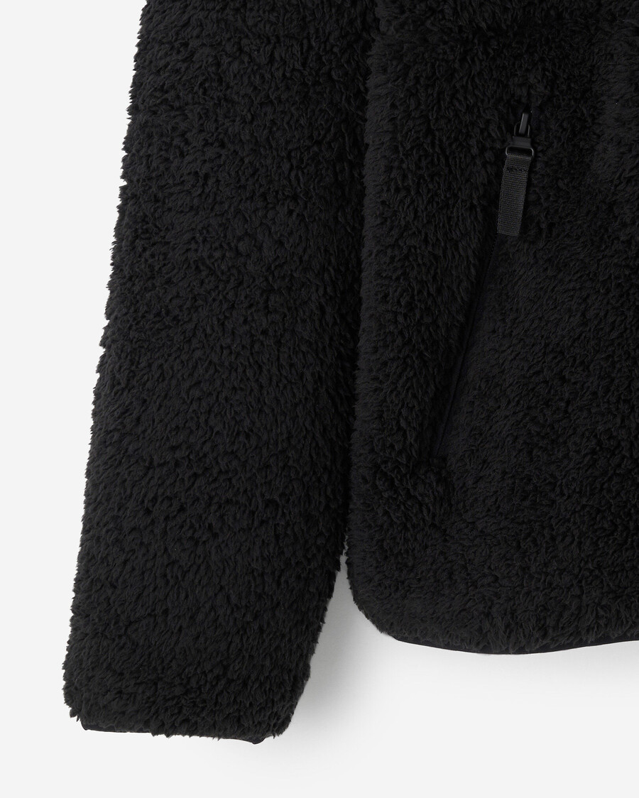 creekside shearling fleece halv dragkedja