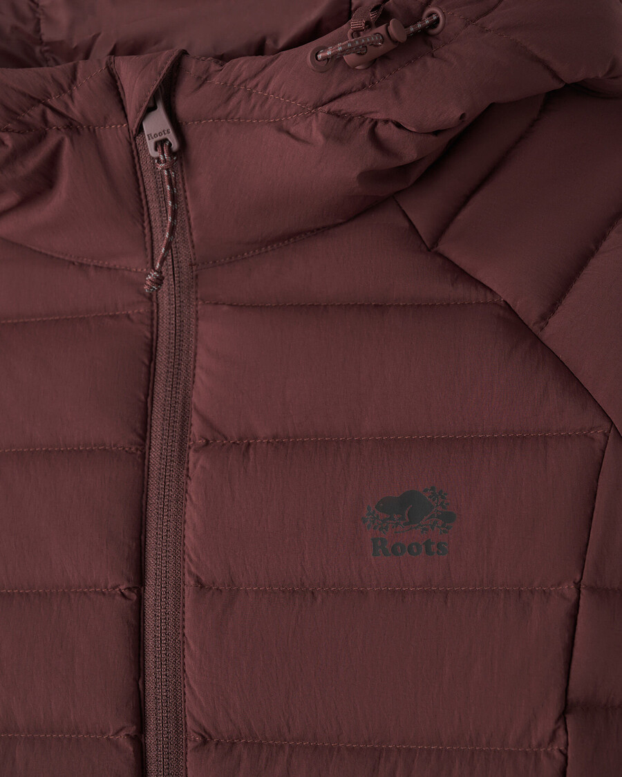 roots down packable jacket