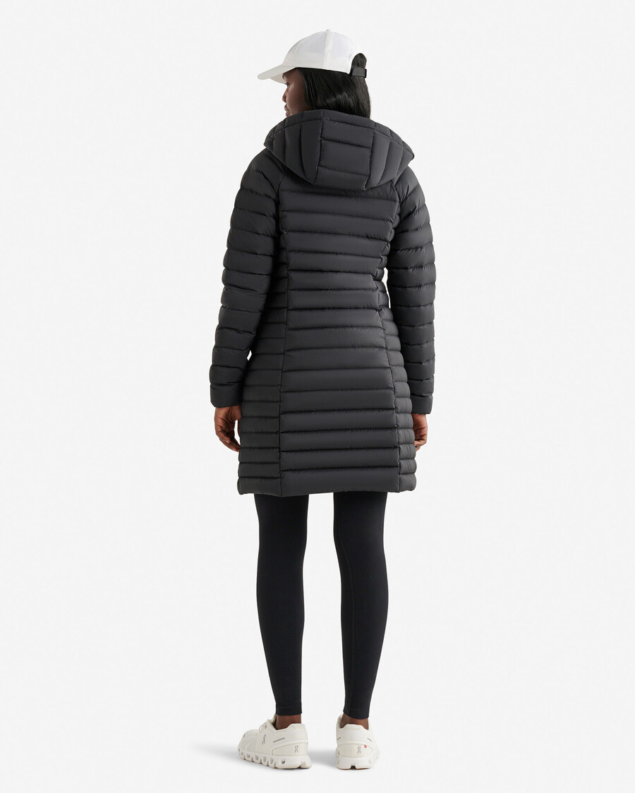 roots down packable long jacket