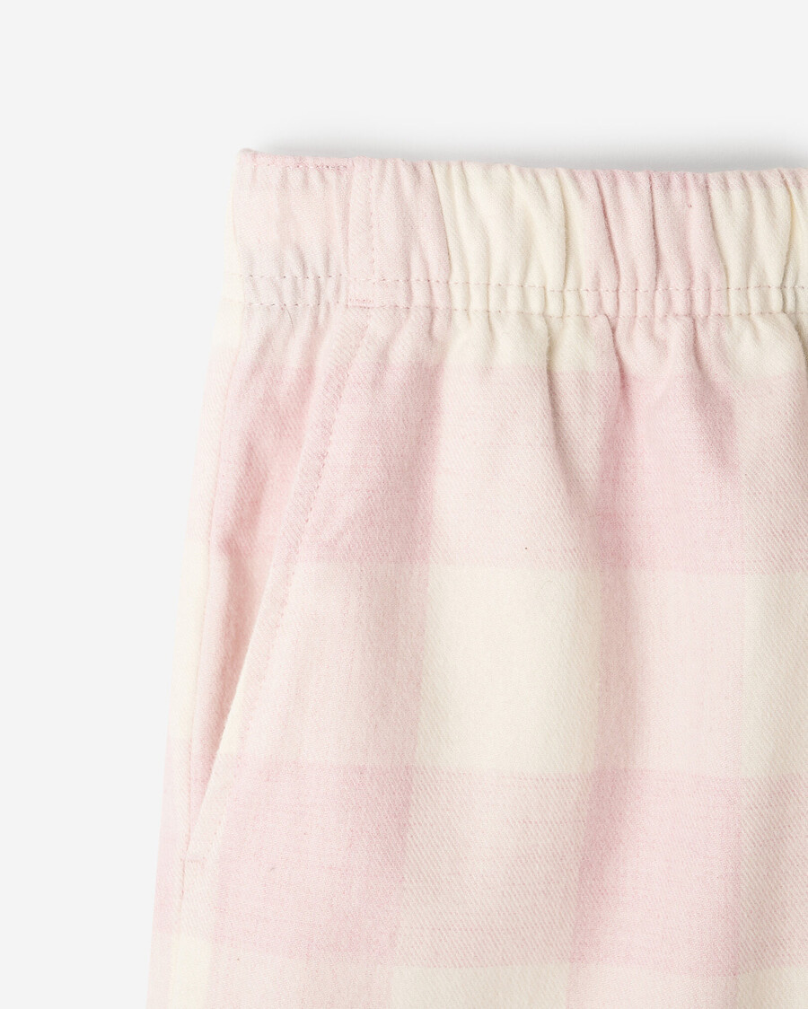 rutig pyjamaskort för kvinnor