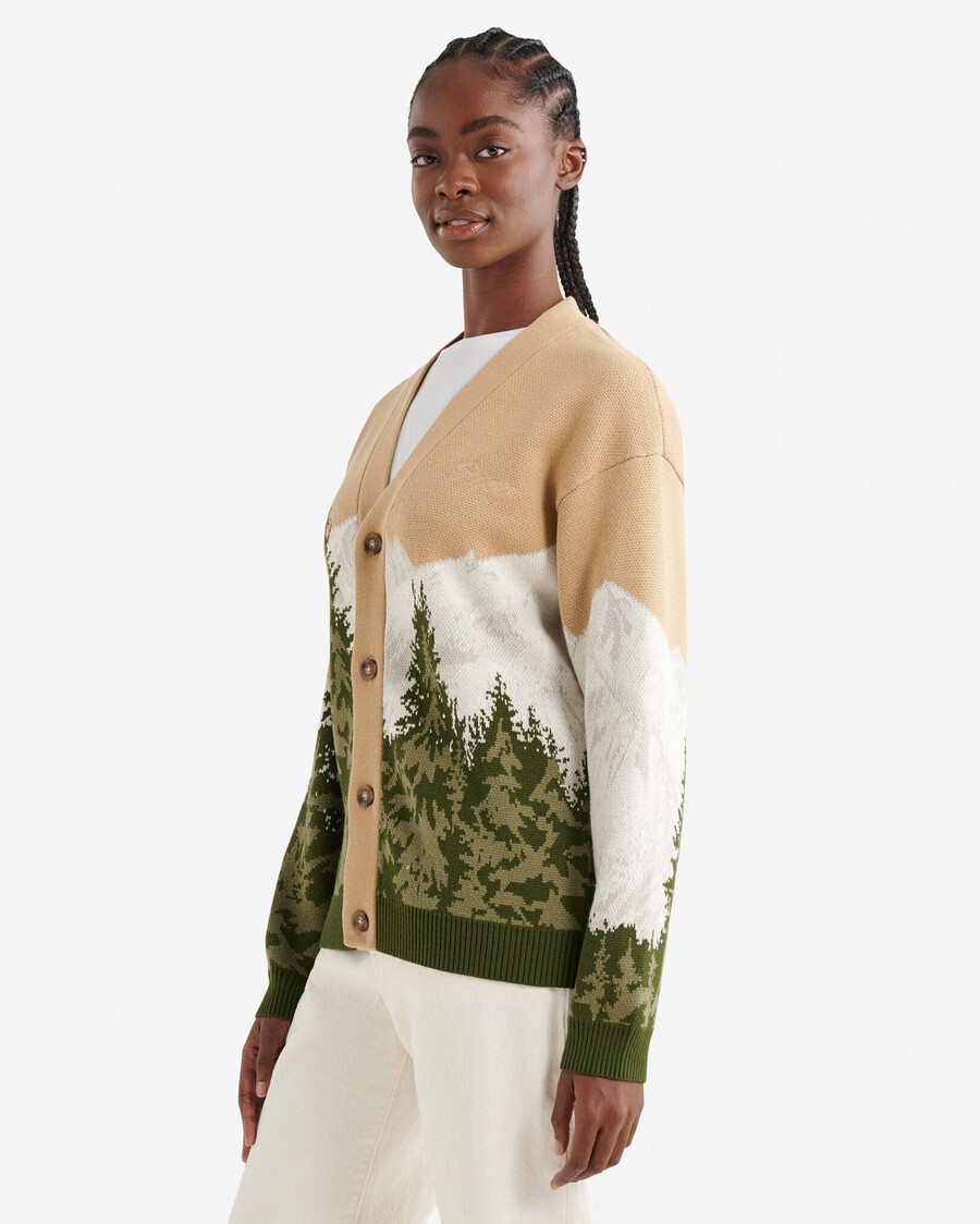 landskap intarsia kofta