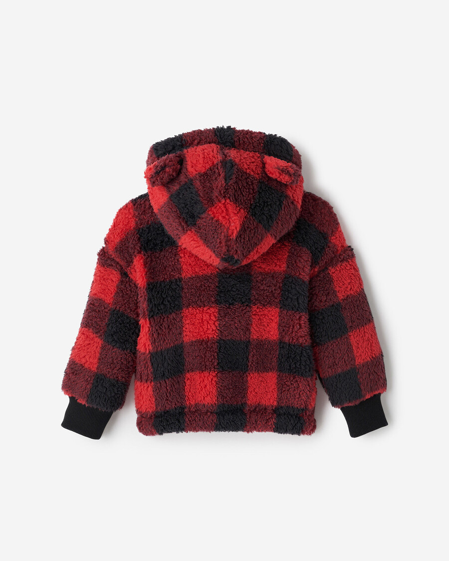 baby creekside shearling fleece heldragkedja hoodie