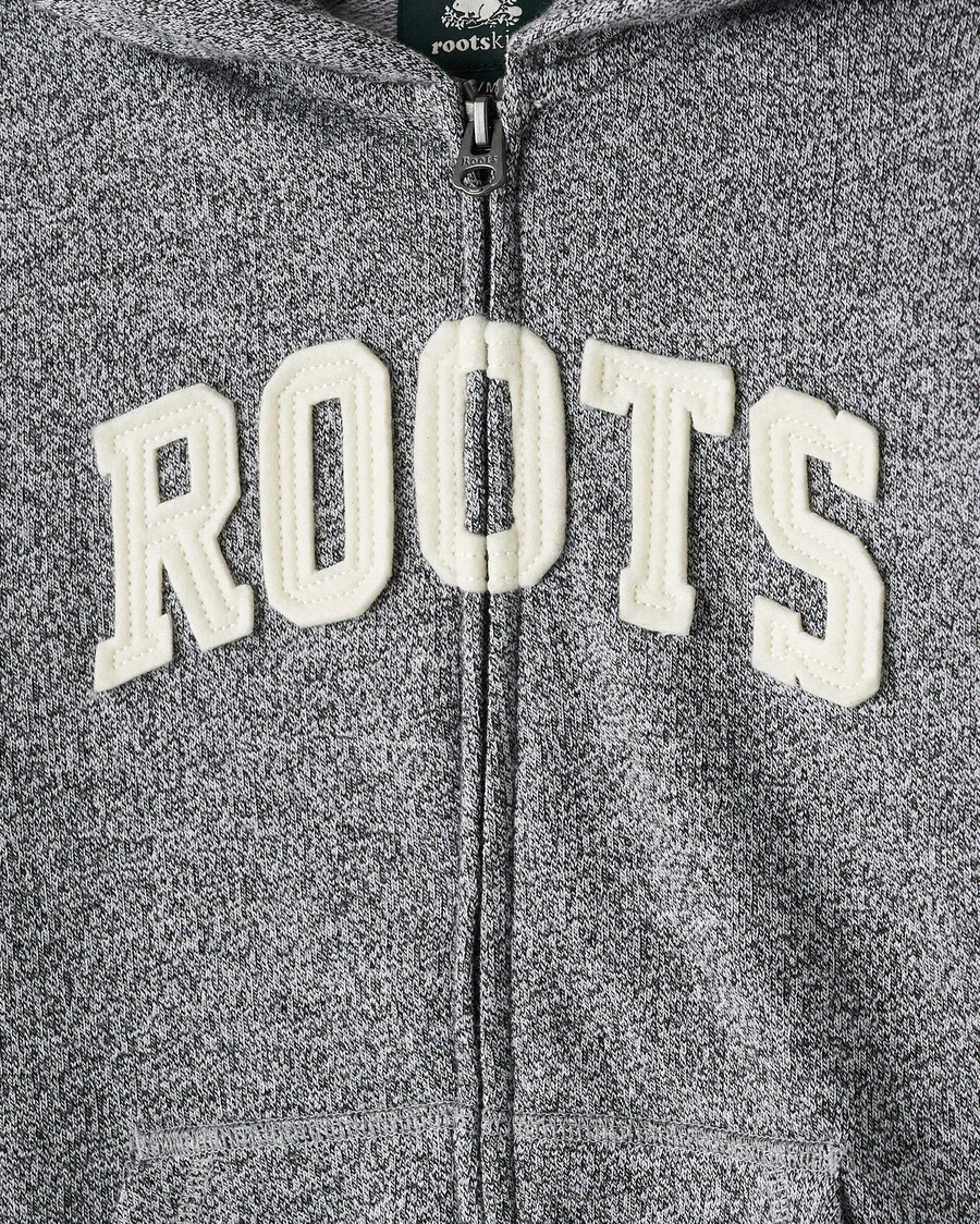 barn roots applikation hel dragkedja hoodie