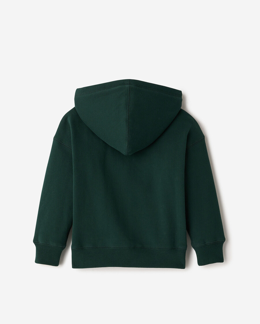 hoodie med dragkedja och rötter för småbarn