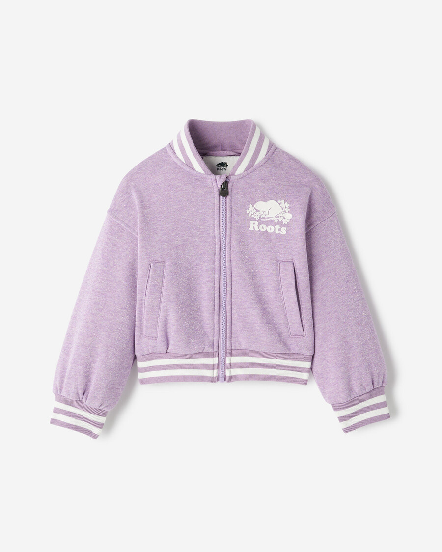 cooper sparkle varsity jacka för småbarnsflickor