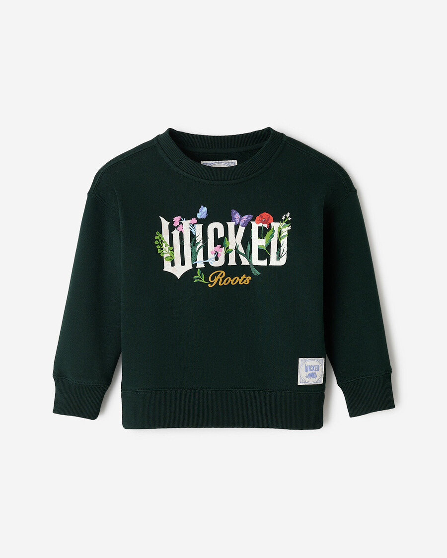 roots x wicked floral crew sweatshirt för småbarn