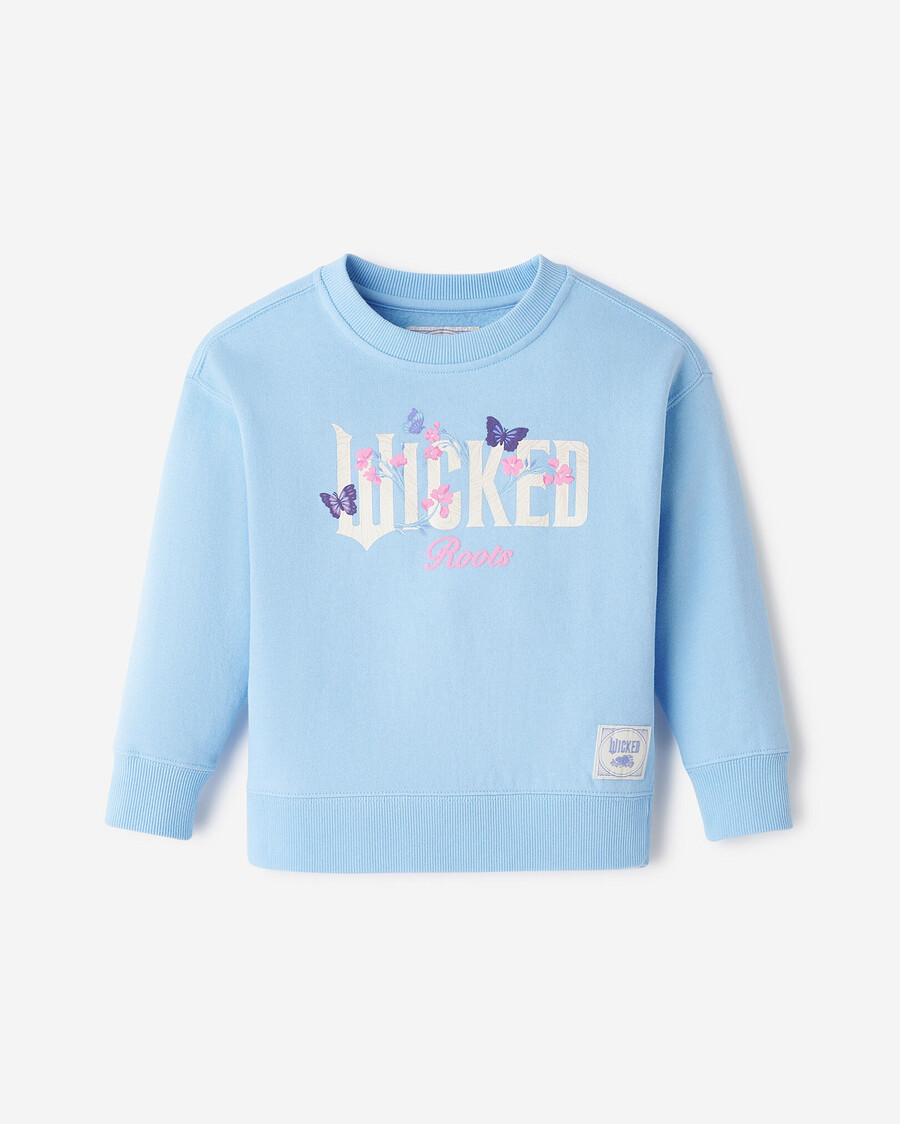 roots x wicked floral crew sweatshirt för småbarn