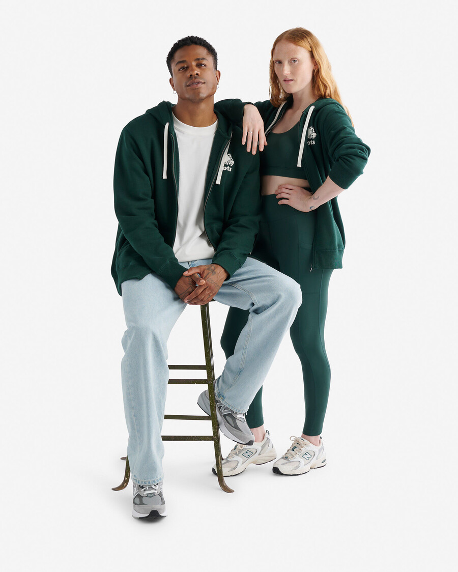 ekologisk original hel dragkedja hoodie