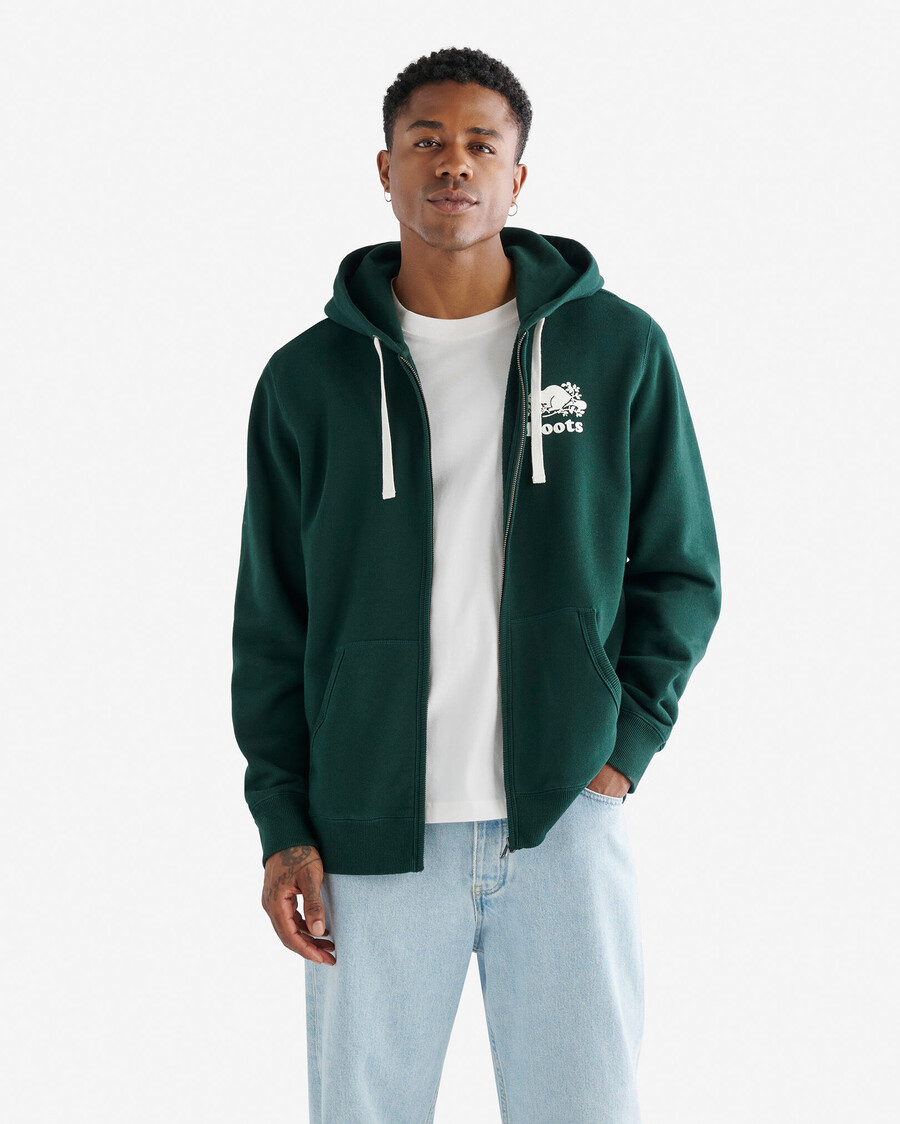 ekologisk original hel dragkedja hoodie