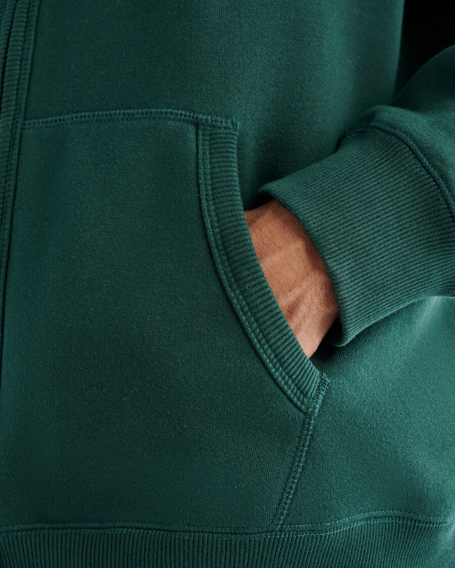 ekologisk original hel dragkedja hoodie