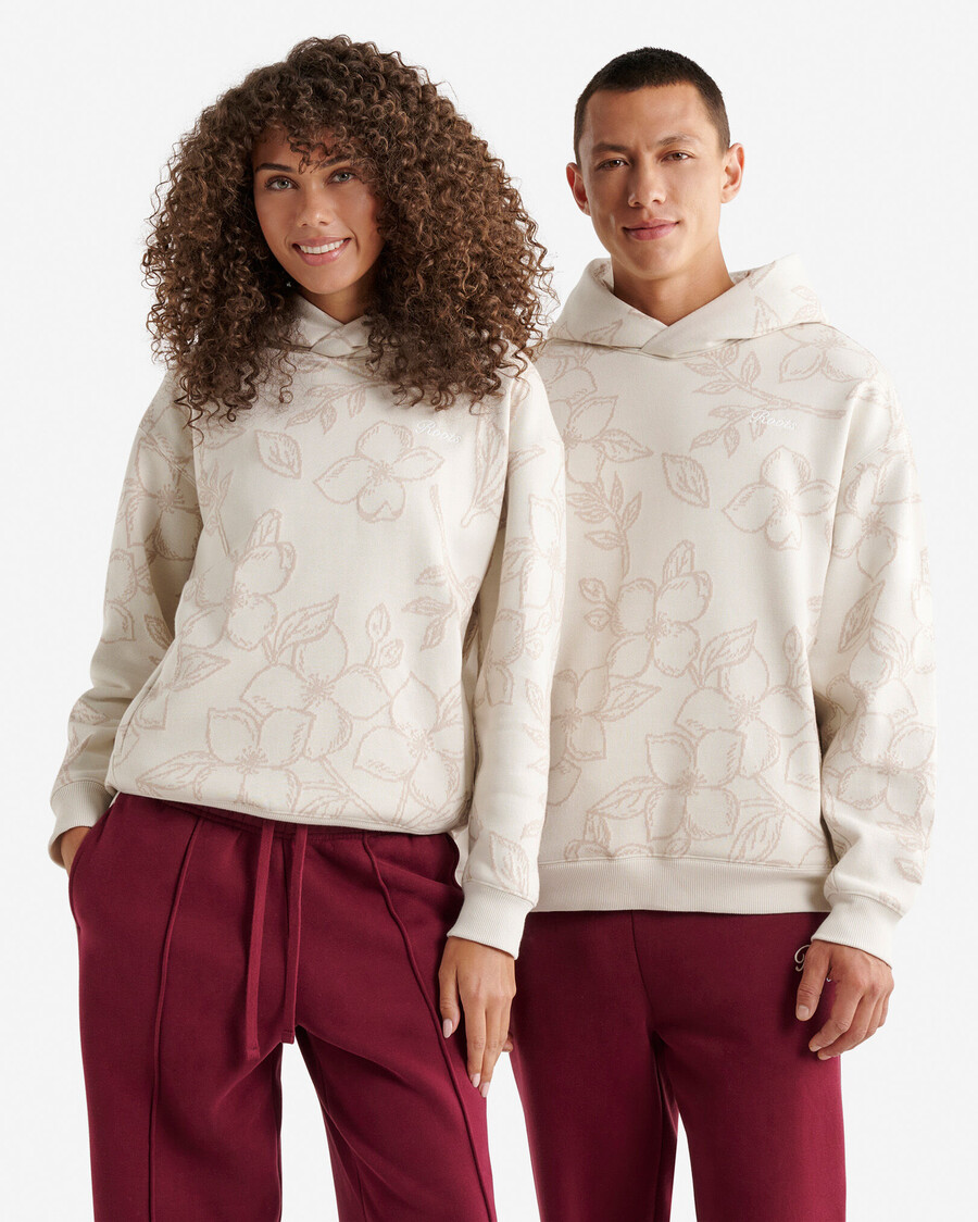 blommig one fit hoodie