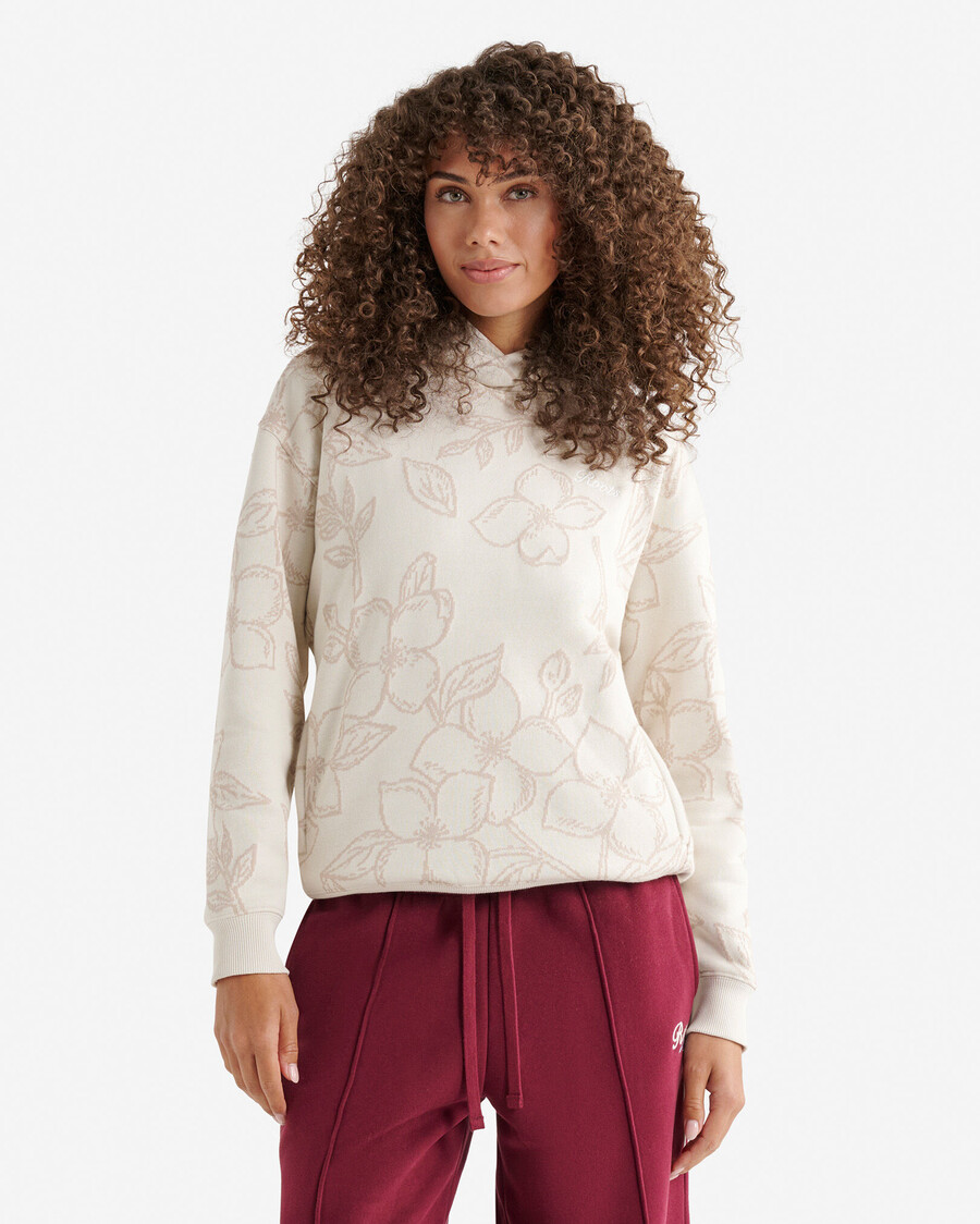 blommig one fit hoodie