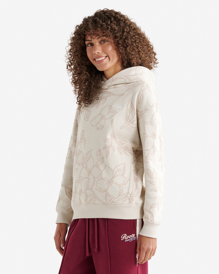blommig one fit hoodie
