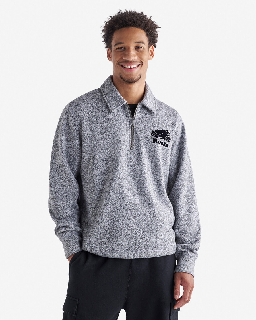 ekologisk original half zip polo