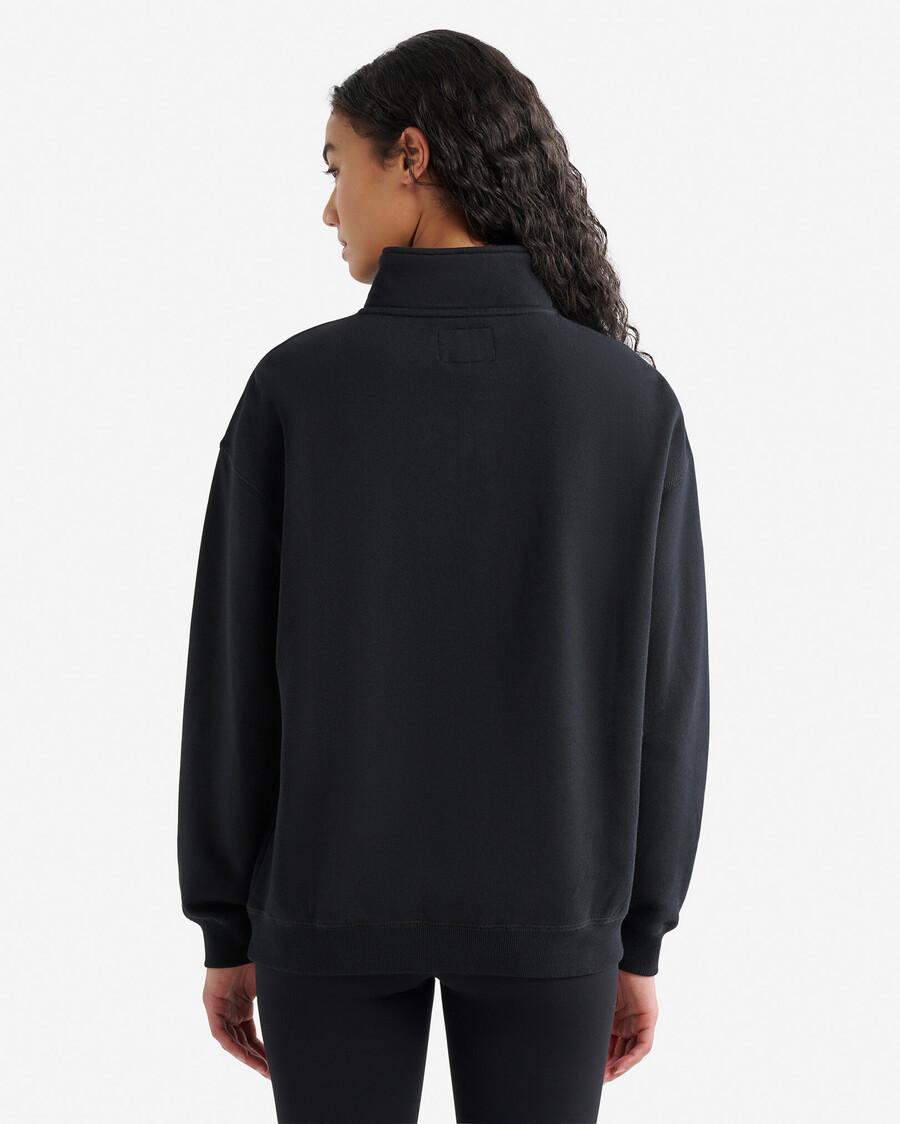 organisk cooper relaxed half zip stein
