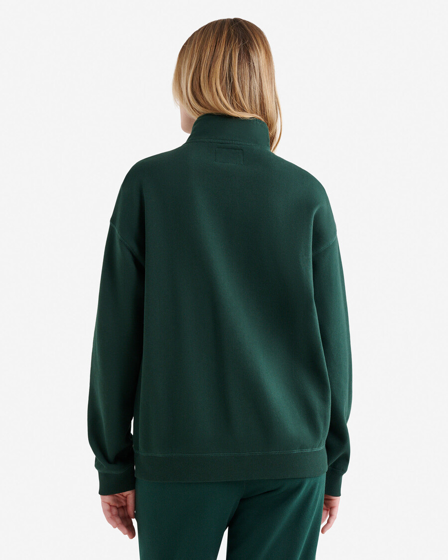organisk cooper relaxed half zip stein
