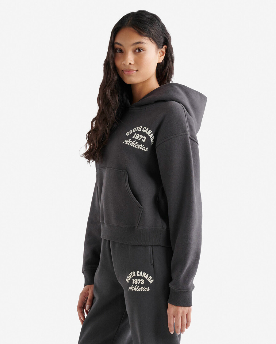1973 friidrott krympt hoodie