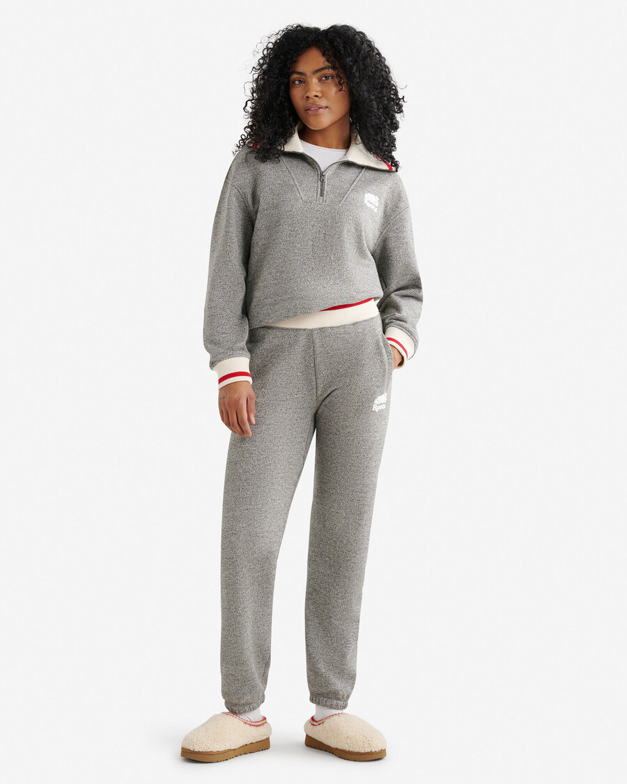 fleece med halv dragkedja