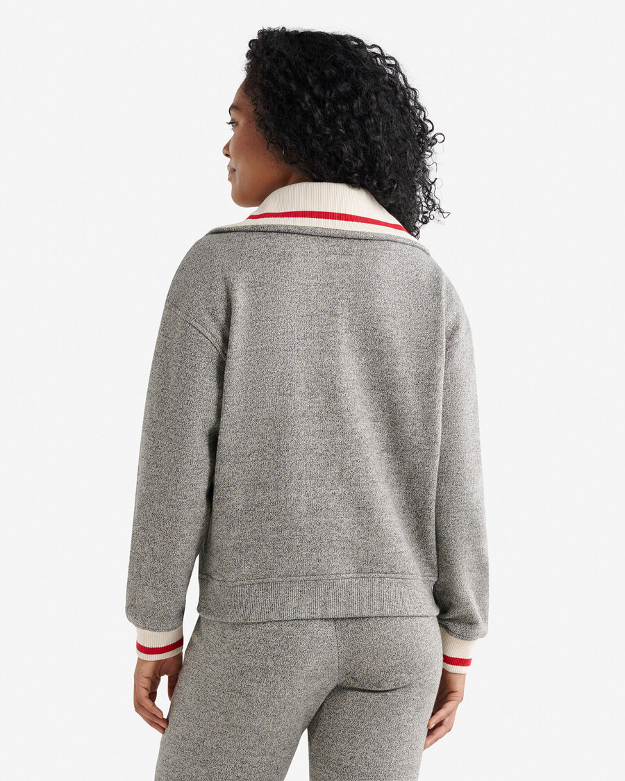 fleece med halv dragkedja