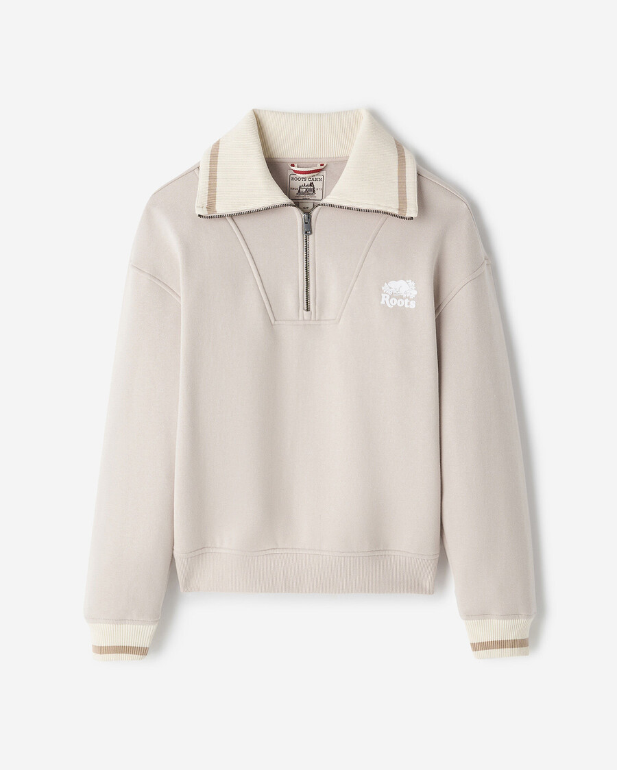 fleece med halv dragkedja