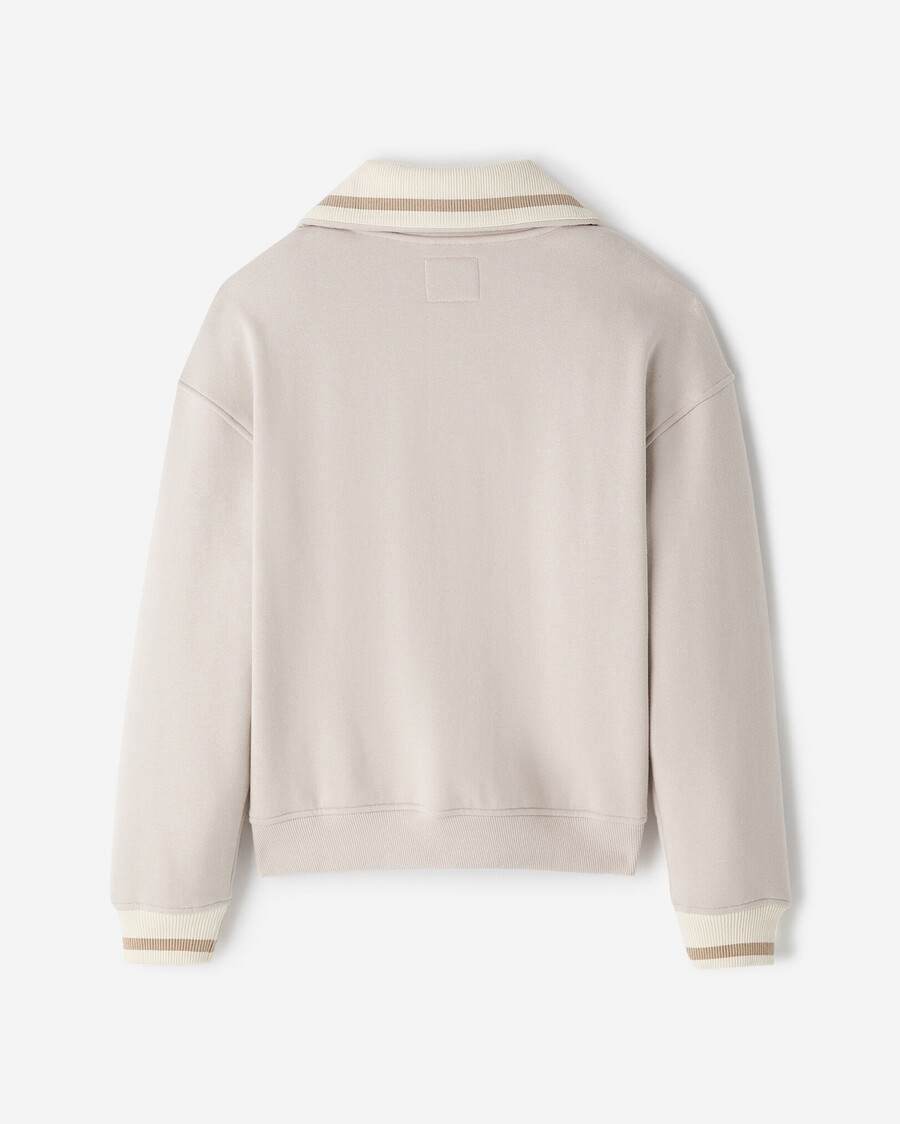 fleece med halv dragkedja