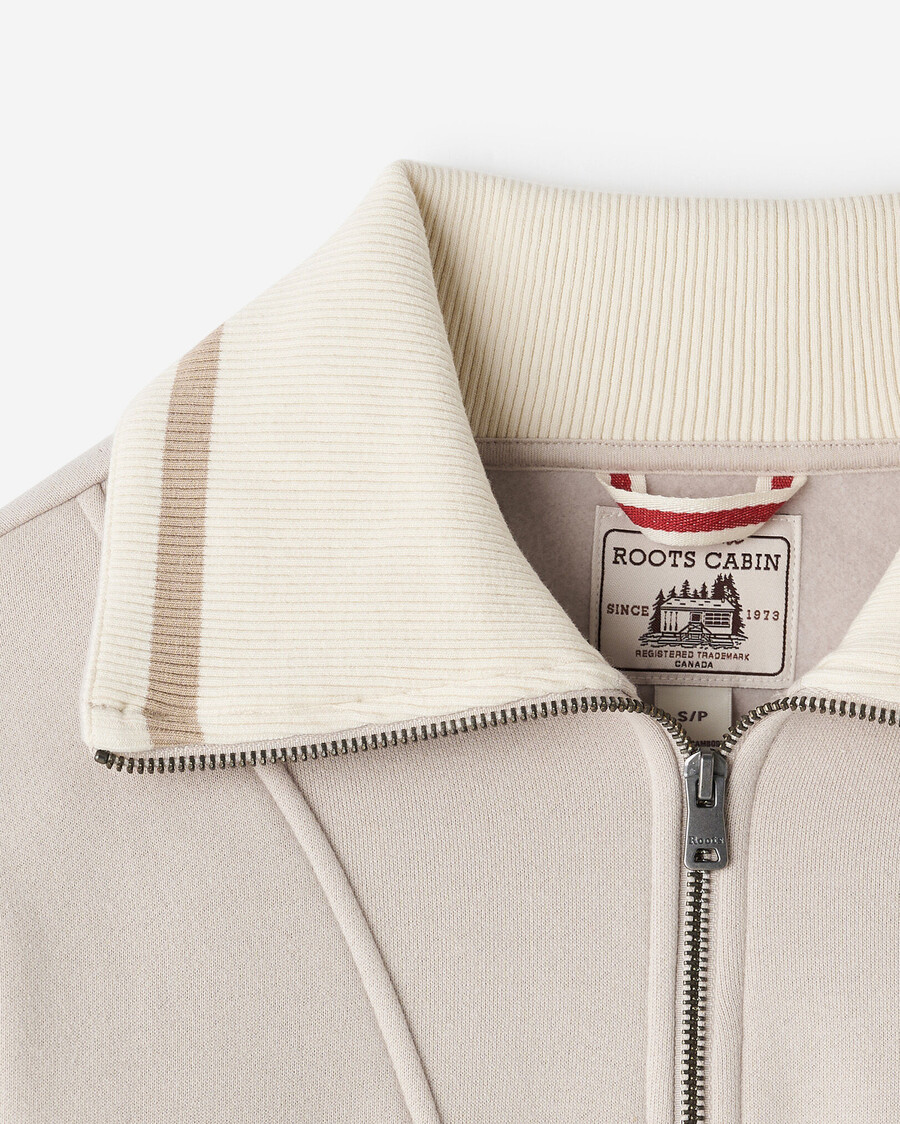 fleece med halv dragkedja