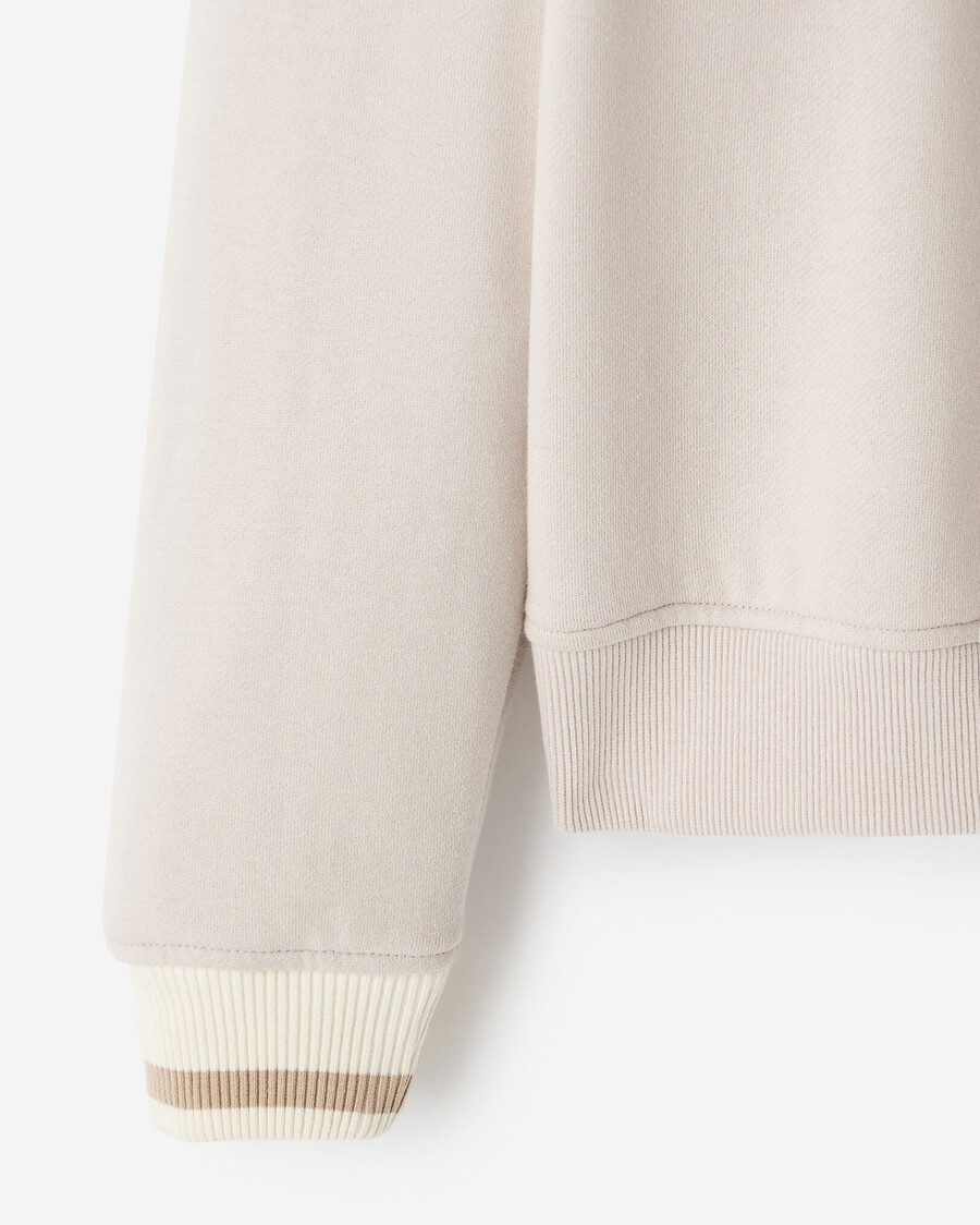 fleece med halv dragkedja