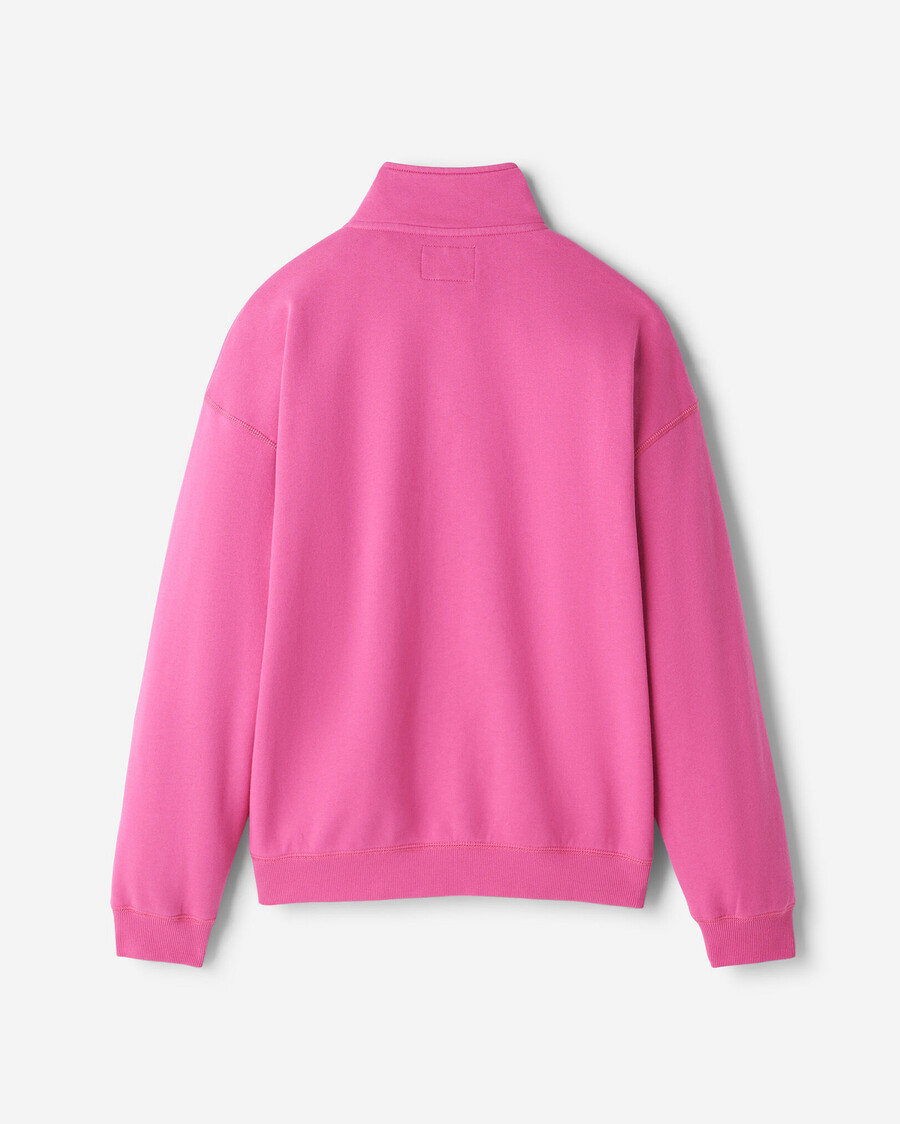 organisk cooper relaxed half zip stein