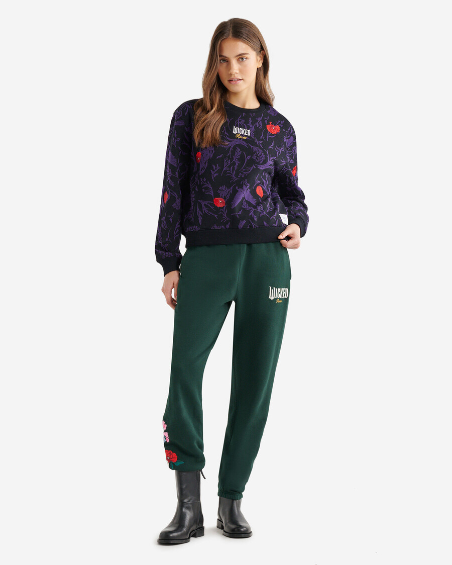 roots x wicked blommigt mönster topp