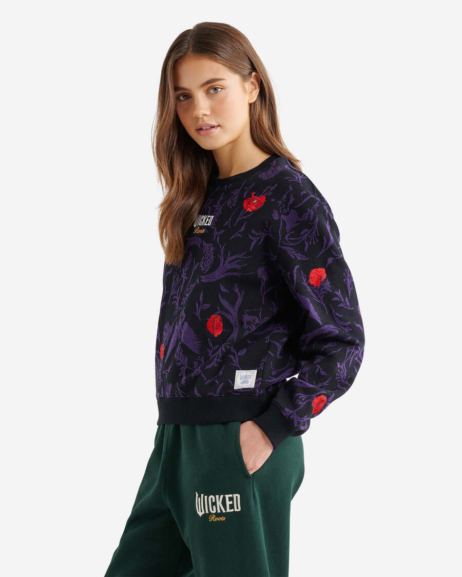 roots x wicked blommigt mönster topp