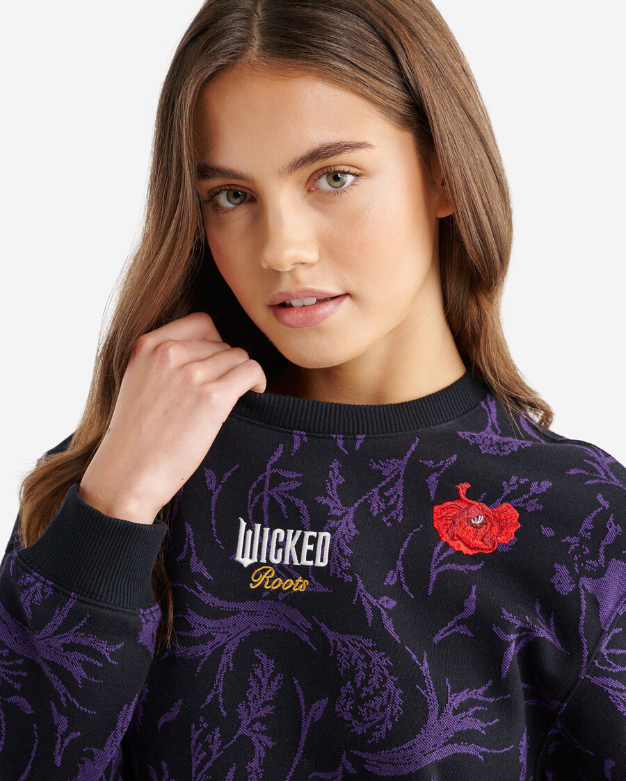 roots x wicked blommigt mönster topp