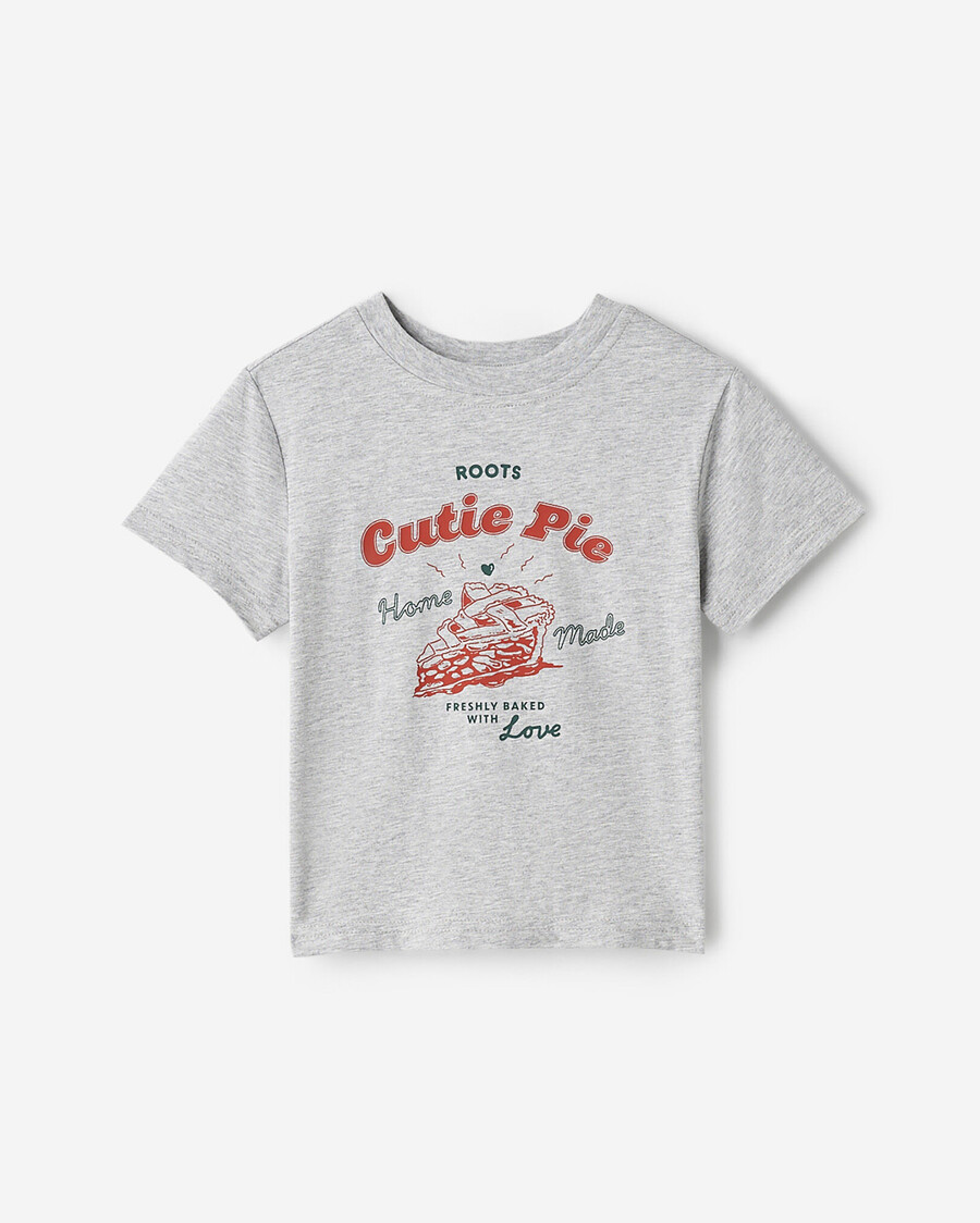 t-shirt med matserie för småbarn